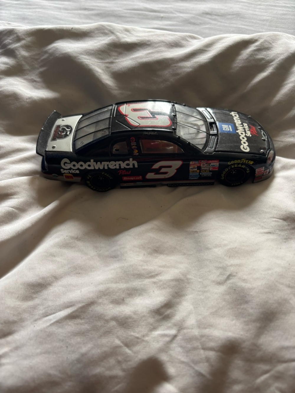 Black #3 Die-Cast Race Car Toy